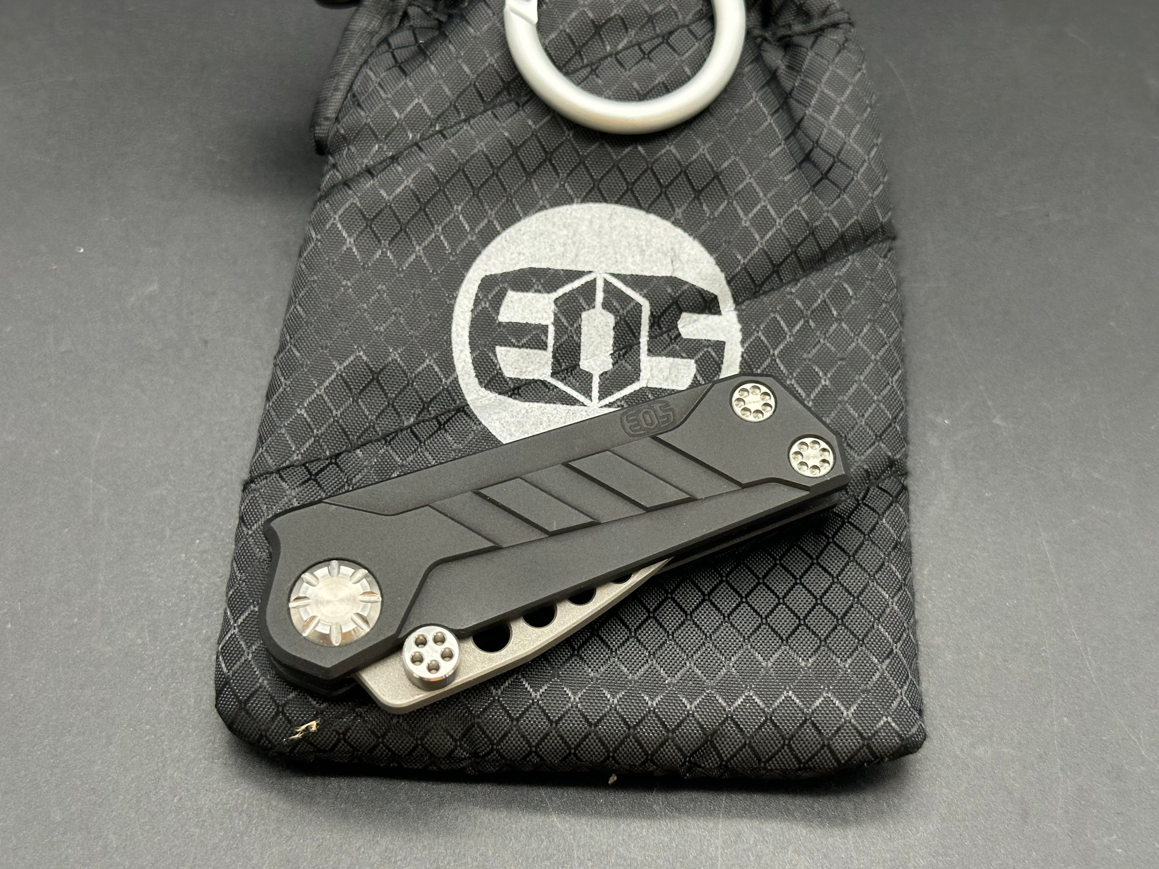 E0S Prawn Tanto Friction Folder Knife - Premium EDC Pocket Knife for Camping, Hiking & Outdoor Adventures