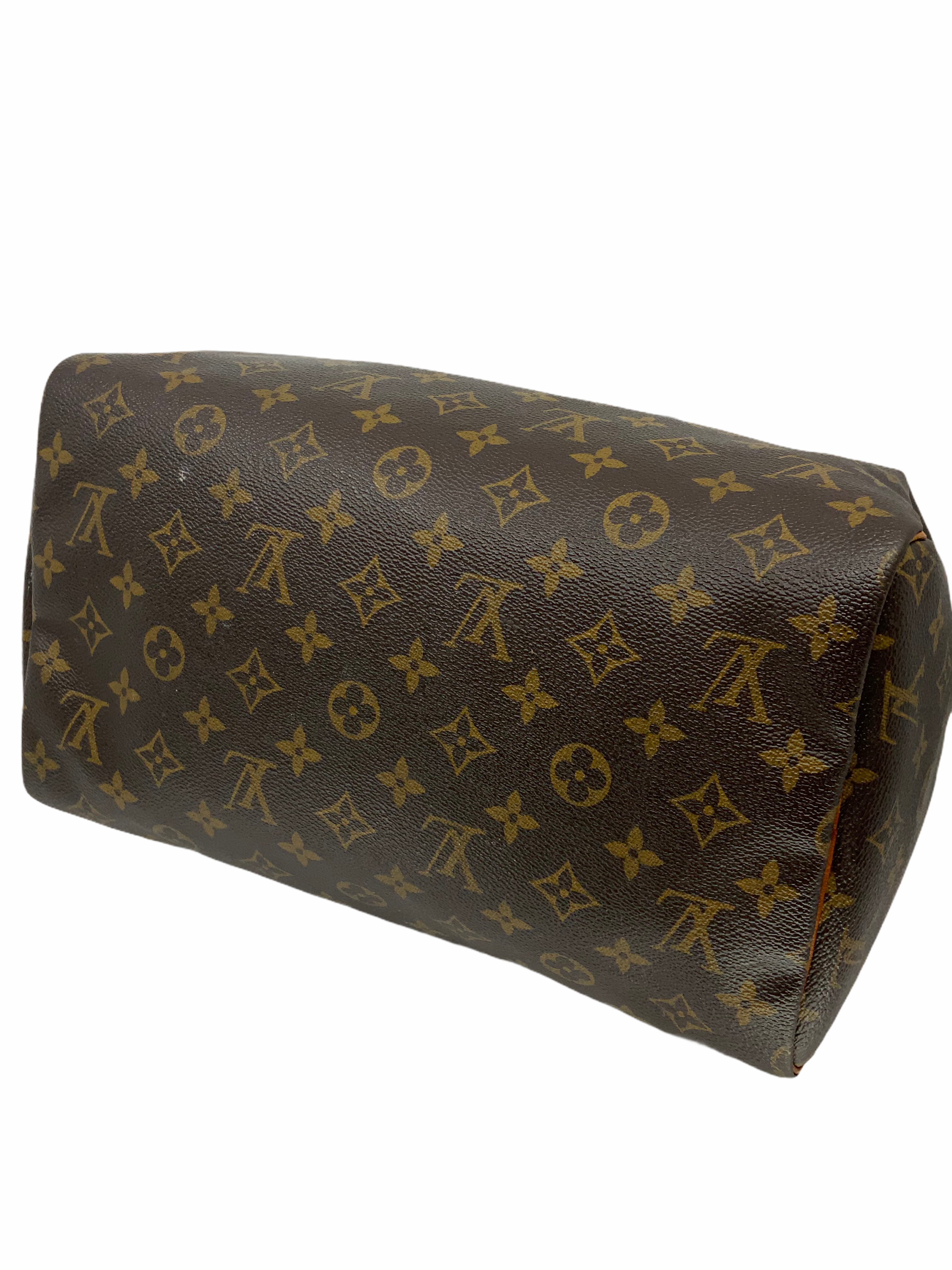 Authentic Louis Vuitton Monogram Speedy 30 Handbag - Luxury Canvas Shoulder Bag for Women - Perfect for Work, Travel & Everyday Use