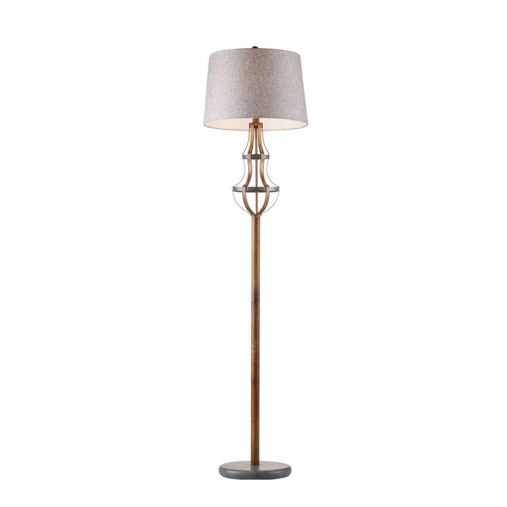 ZCYXQR Vintage European-Style Iron Floor Lamp with Resin Shade - Adjustable Standing Light for Living Room, Bedroom & Study - Perfect Reading Lamp & Decorative Lighting for Home Office