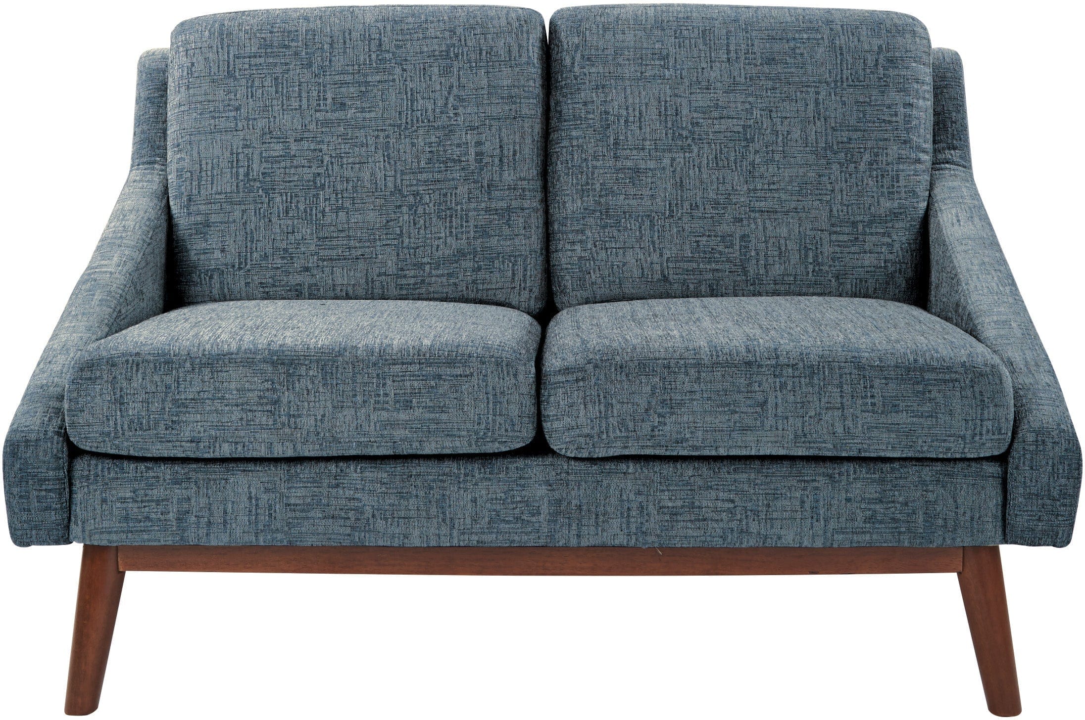 Office Star Mid Century Loveseat [SL4422R] - Stylish 2-Seater Sofa for Living Room, Office & Lounge - Perfect for Small Spaces & Modern Decor