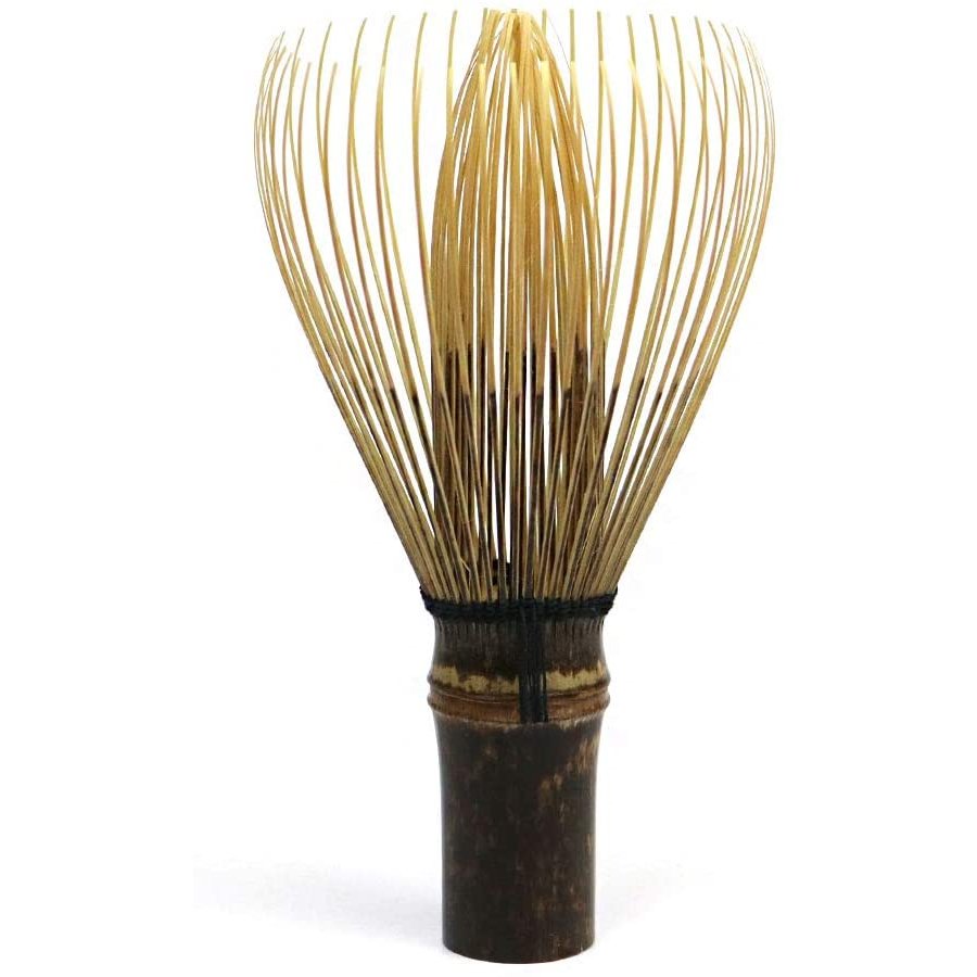 Premium Black Bamboo Handmade Traditional Japanese Matcha Whisk (Chasen) - Perfect for Authentic Matcha Tea Ceremonies & Home Brewing