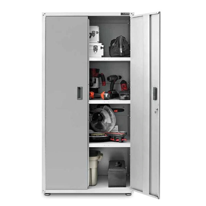 Gladiator Ready-to-Assemble White Series Jumbo Gearbox - Heavy-Duty Storage Solution for Garage, Workshop & Home Organization