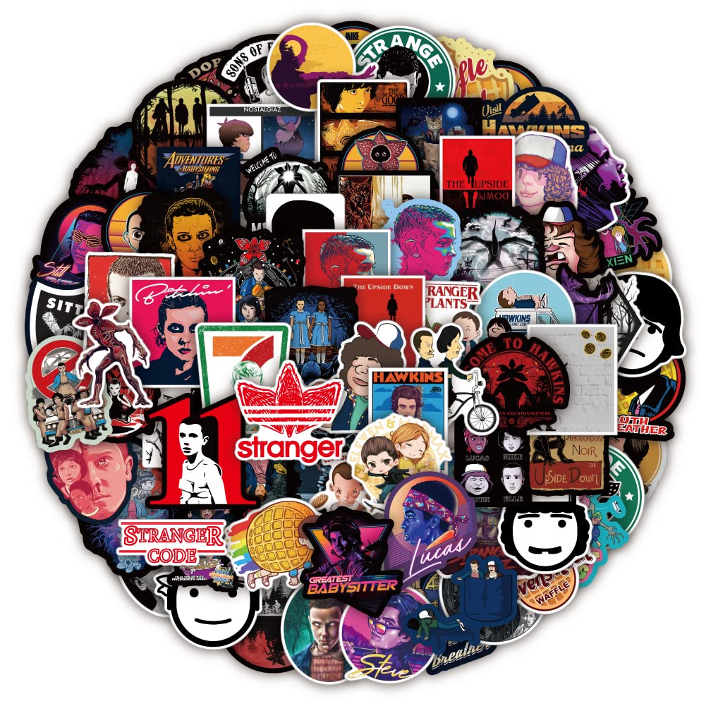 100pcs Waterproof Vinyl Stickers for Hydro Flask, Laptop, Luggage, Skateboard & Phone - Fun Decals for Adults, Kids & Teens - Perfect for Parties, School, Travel & DIY Projects