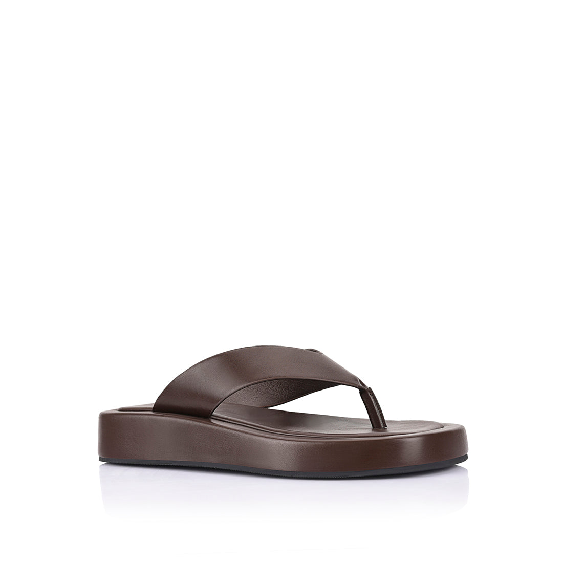 Bouncer II Flatform Thongs for Women - Chocolate Brown Sandals | Comfortable Summer Beach Slides, Poolside Flip Flops, Casual Outdoor Footwear