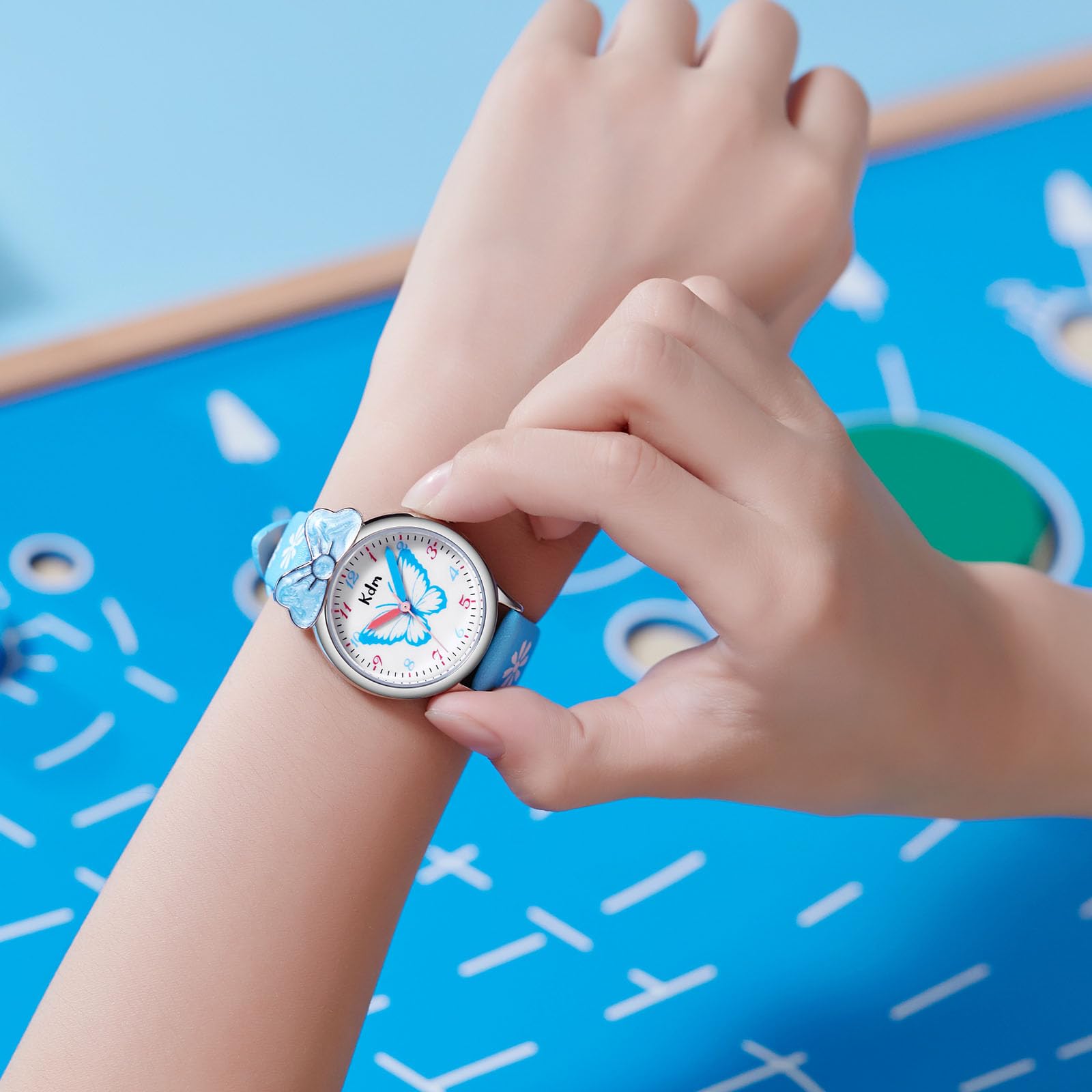 **CIVO Waterproof Kids Watches for Girls & Boys Ages 5-7 - Analog Quartz Learning Time Watch with Luminous Hands & Leather Strap - Perfect for School, Playtime & Outdoor Activities**