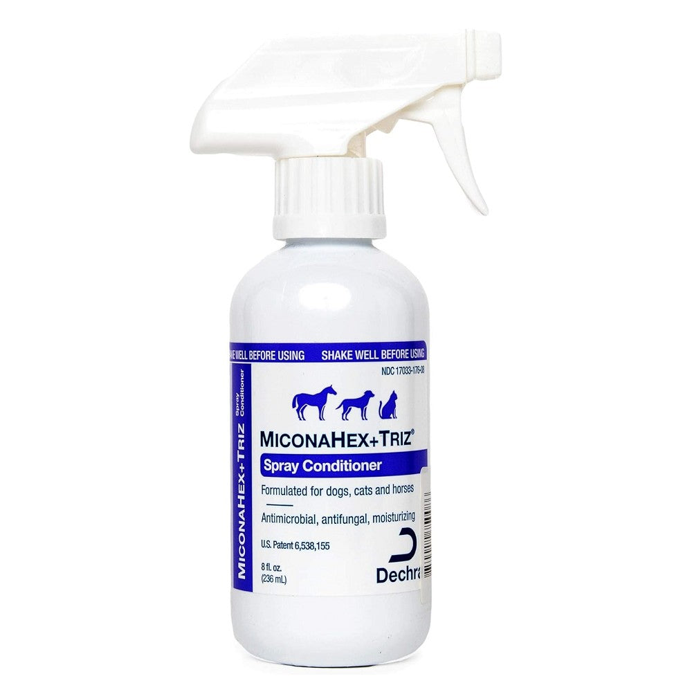 MiconaHex+Triz Medicated Spray Conditioner for Dogs & Cats - Relieves Itching, Hot Spots & Skin Irritations - Perfect for Grooming & Post-Bath Care