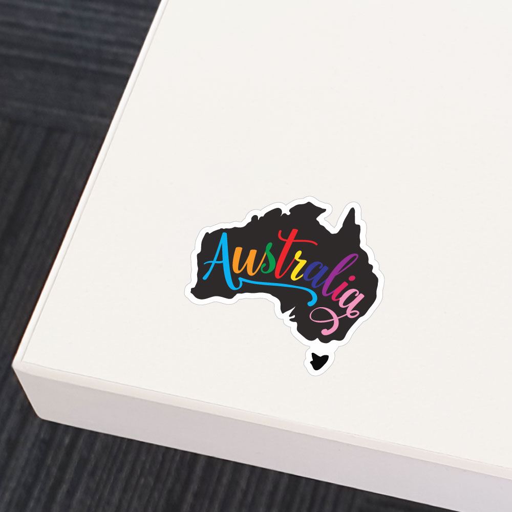 Australia Sticker Decal - Premium Vinyl Decals for Laptops, Cars & Water Bottles - Perfect for Travel Lovers & Aussie Pride