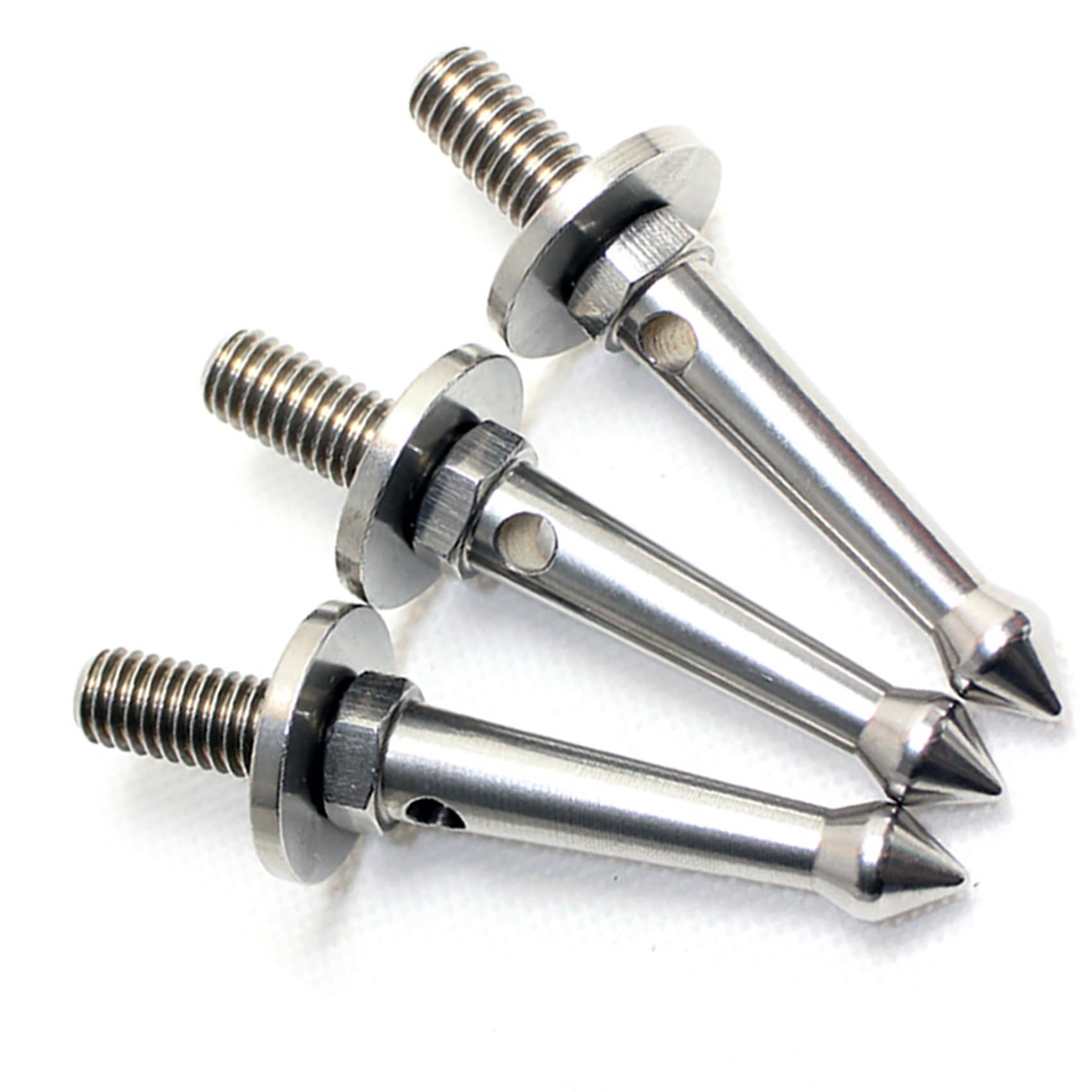 Zunedhys 9Pcs Stainless Steel 3/8 Inch Tripod Foot Spikes - Heavy Duty Camera Tripod Accessories for Soft/Loose Terrain - Perfect for Outdoor Photography, Hunting & Hiking