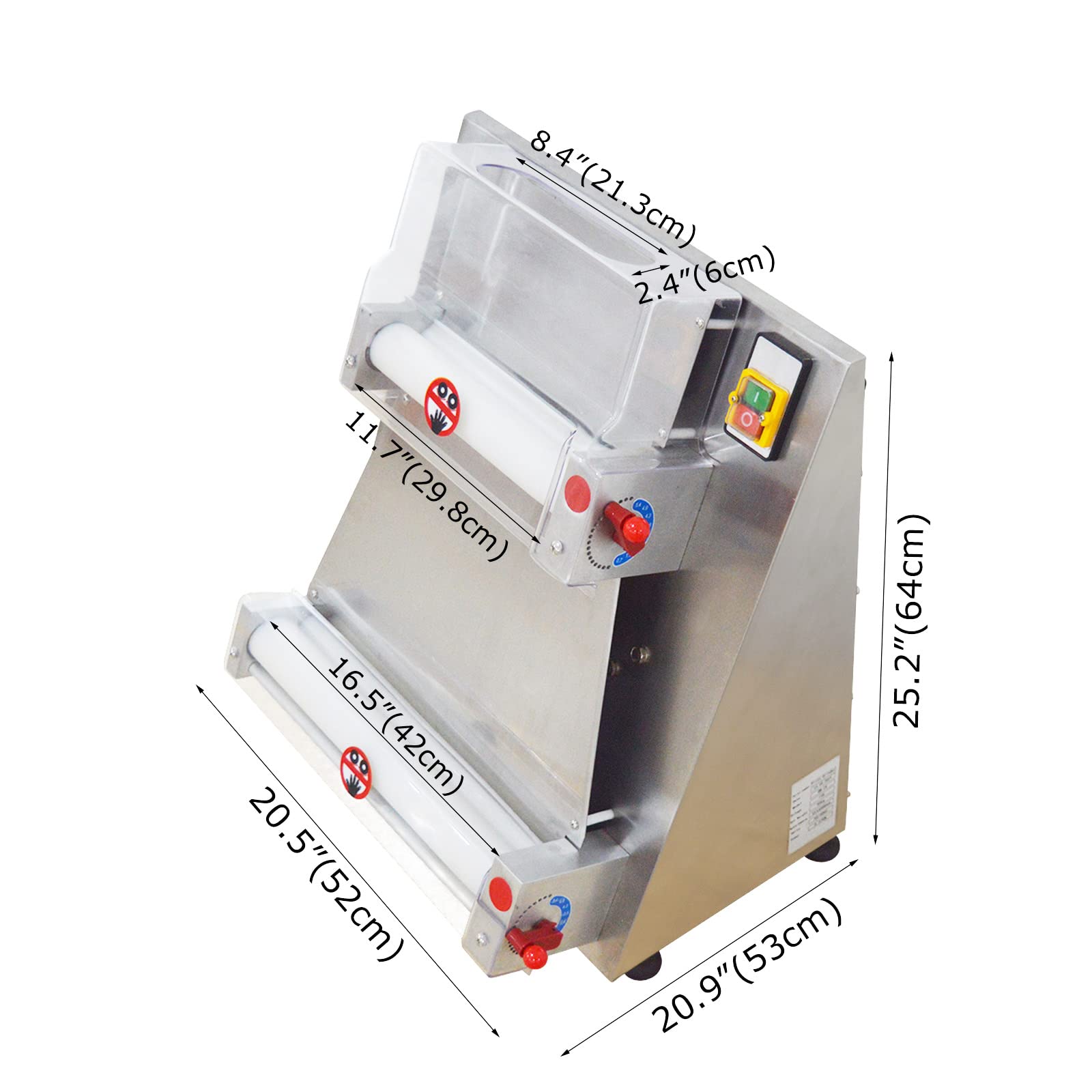Commercial Electric Pizza Dough Roller Sheeter - 15.7