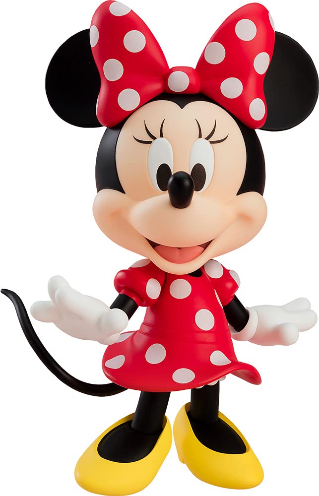 Disney Minnie Mouse Nendoroid Action Figure - Polka Dot Dress Version | Collectible Anime PVC Model | Perfect for Disney Fans, Anime Collectors & Home Decor