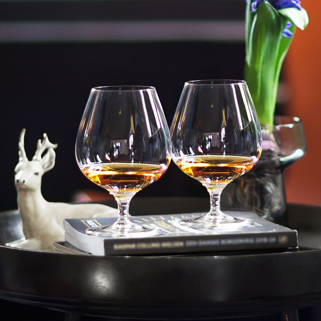 Premium Cabernet Brandy Glasses Set of 6 - Elegant Crystal Stemware for Wine Tasting & Entertaining - Perfect for Dinner Parties, Gifts & Home Bar Decor