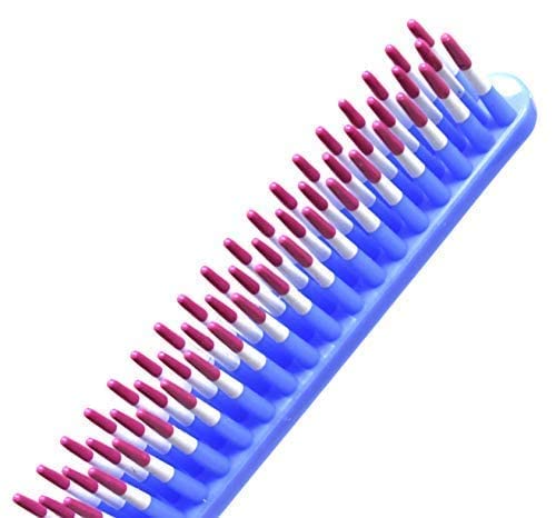 Professional 3 Row Styling Comb - Carbon Fiber Anti-Static Hair Comb with 3 Line Teeth, Unbreakable Design for Salon & Home Use (Medium, 1 Pack) - Perfect for Styling, Detangling & Creating Volume