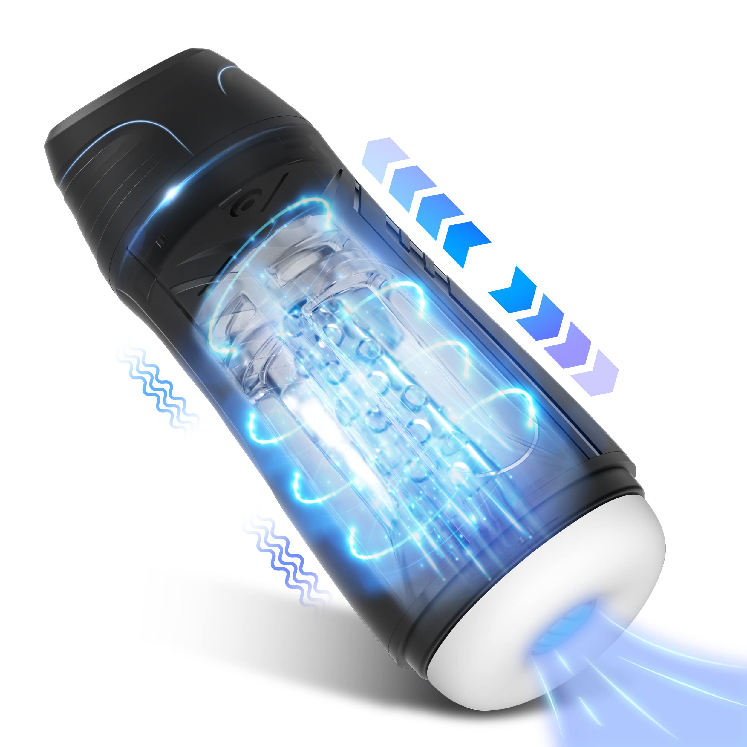Electric Penis Pump for Men - Automatic Male Masturbator with 3 Suction & 3 Vibration Modes, Rechargeable Adult Sex Toy for Solo Pleasure - Perfect for Discreet Home Use & Stress Relief (Black)