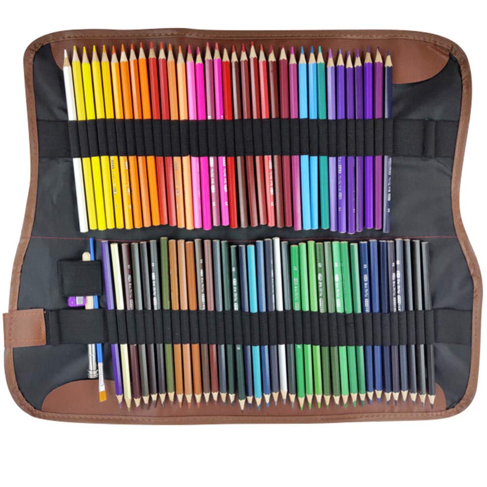NUOBESTY 72pcs Wooden Colored Pencils Set - Professional Artist Sketch & Drawing Supplies for Adults & Kids Art Projects