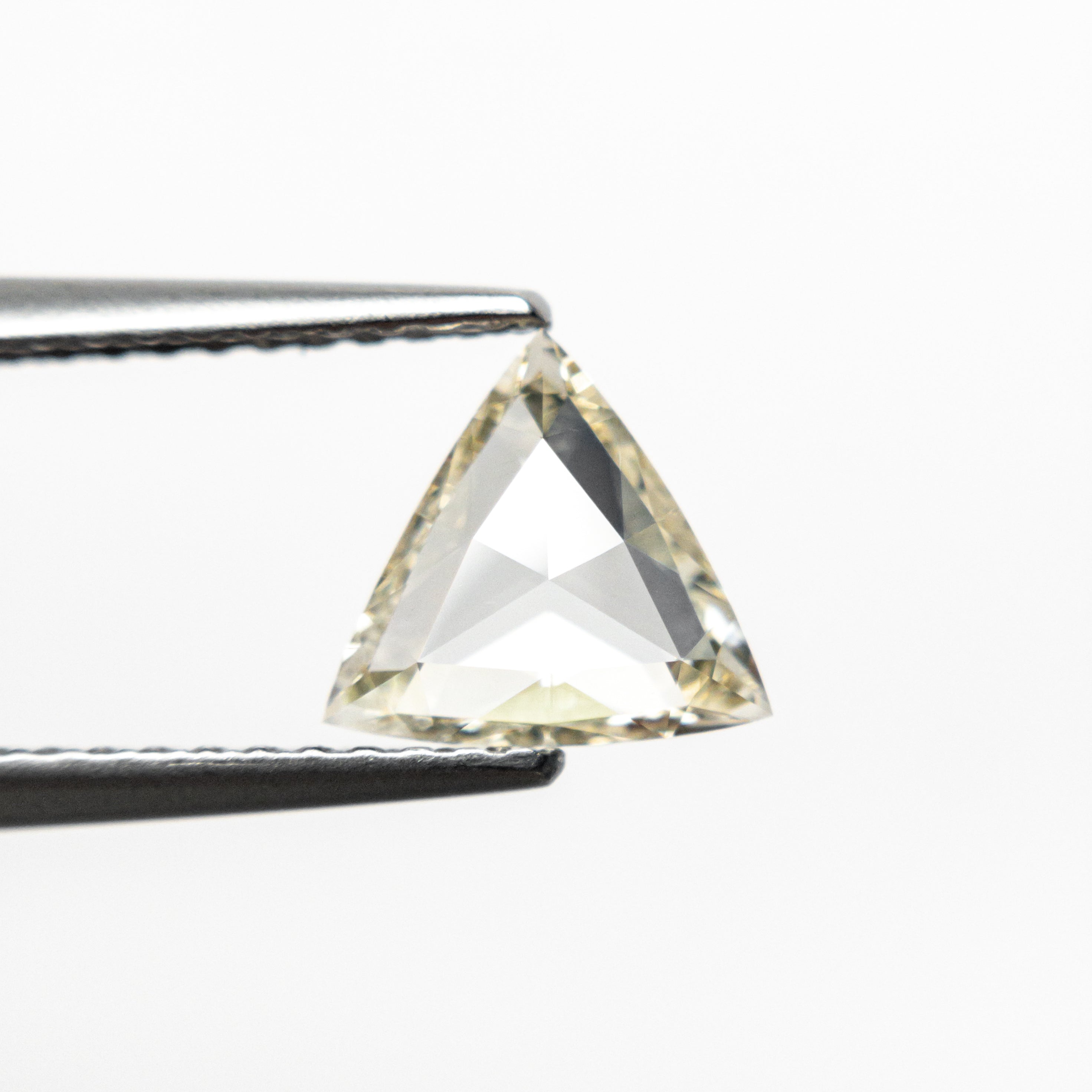 0.72ct Trillion Rose Cut Diamond (6.94x7.43x2.07mm) VS1 Q R - Loose Gemstone for Jewelry Making, Engagement Rings & Unique Gifts