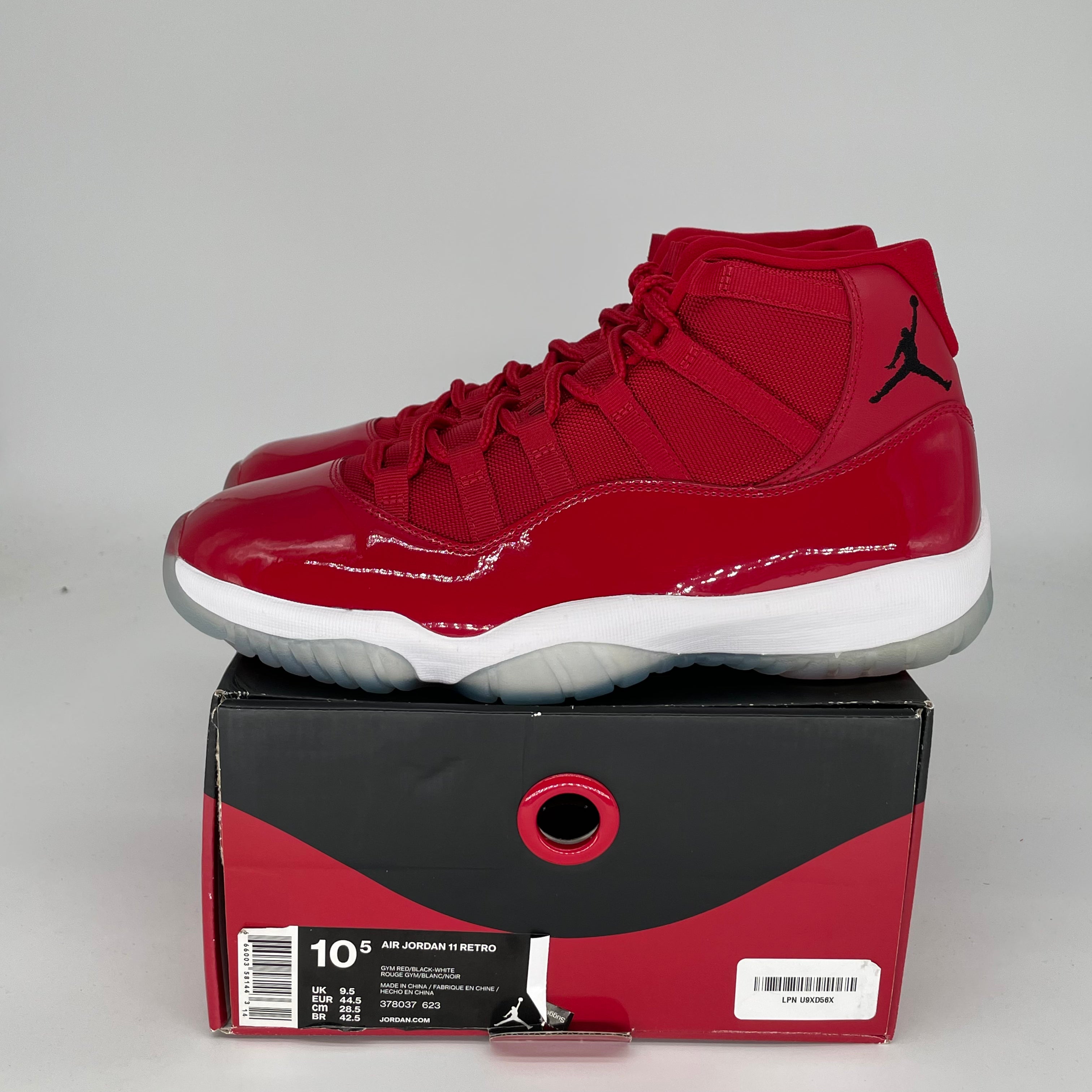 AIR JORDAN 11 WIN LIKE '96 Retro Basketball Shoes - Men's Size 10.5 (378037-623) - Perfect for NBA Games, Streetwear & Sneaker Collectors