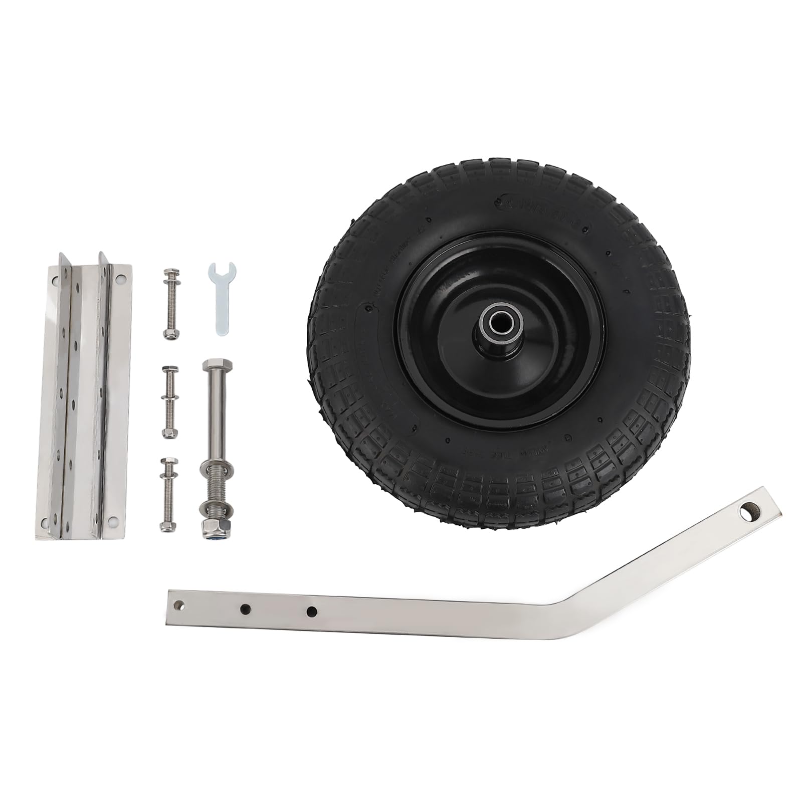 **PioneerWorks 12 Inch Boat Transom Launching Wheels - Heavy Duty 600 LBS Capacity for Inflatable & Aluminum Boats (2-Pack) - Perfect for Easy Boat Launching & Retrieval at Ramps, Docks & Shorelines**