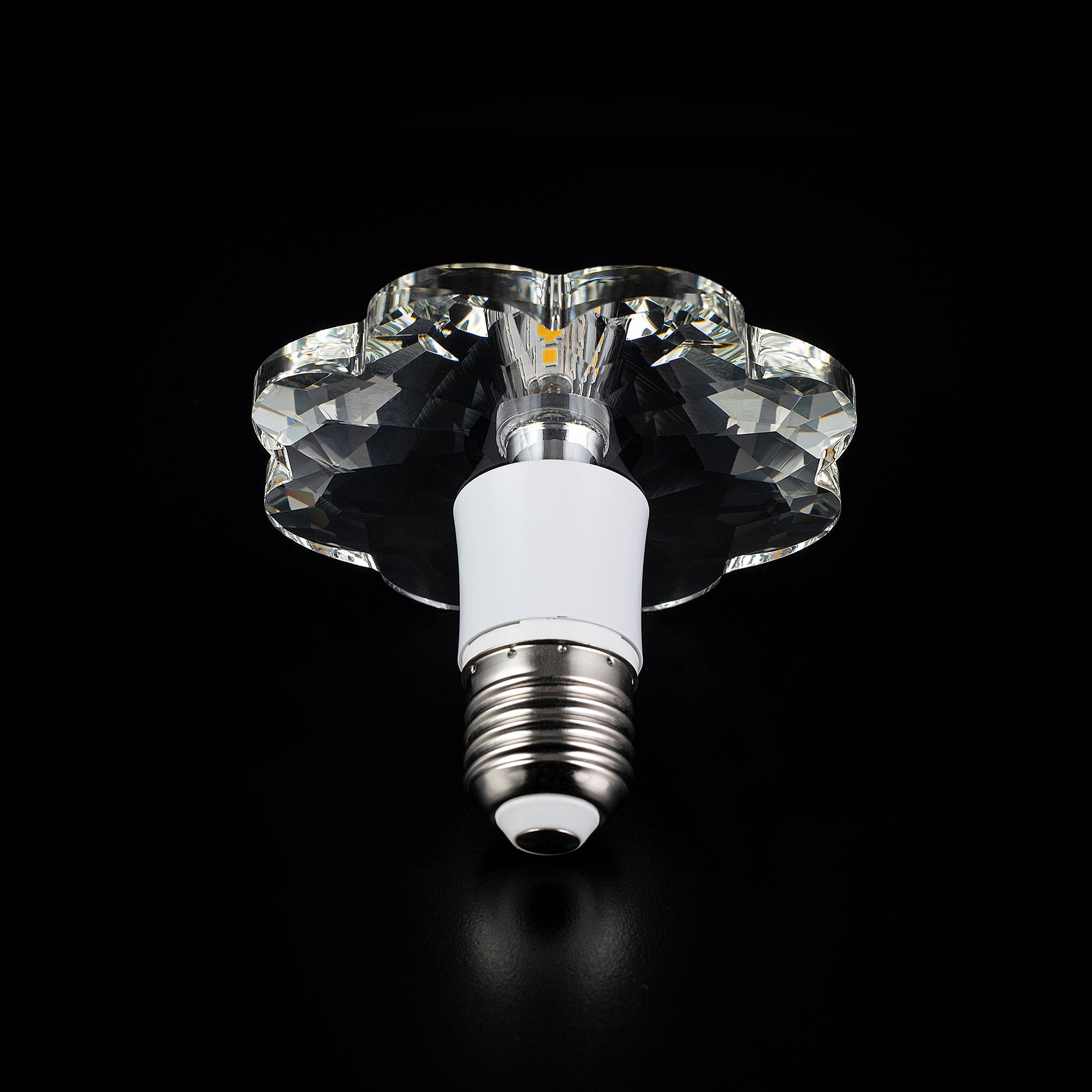 FLOWER DIAMOND Crystal LED Light Bulb - Large Size, Energy Efficient, Decorative Lighting for Home, Bedroom, Wedding & Party Decor