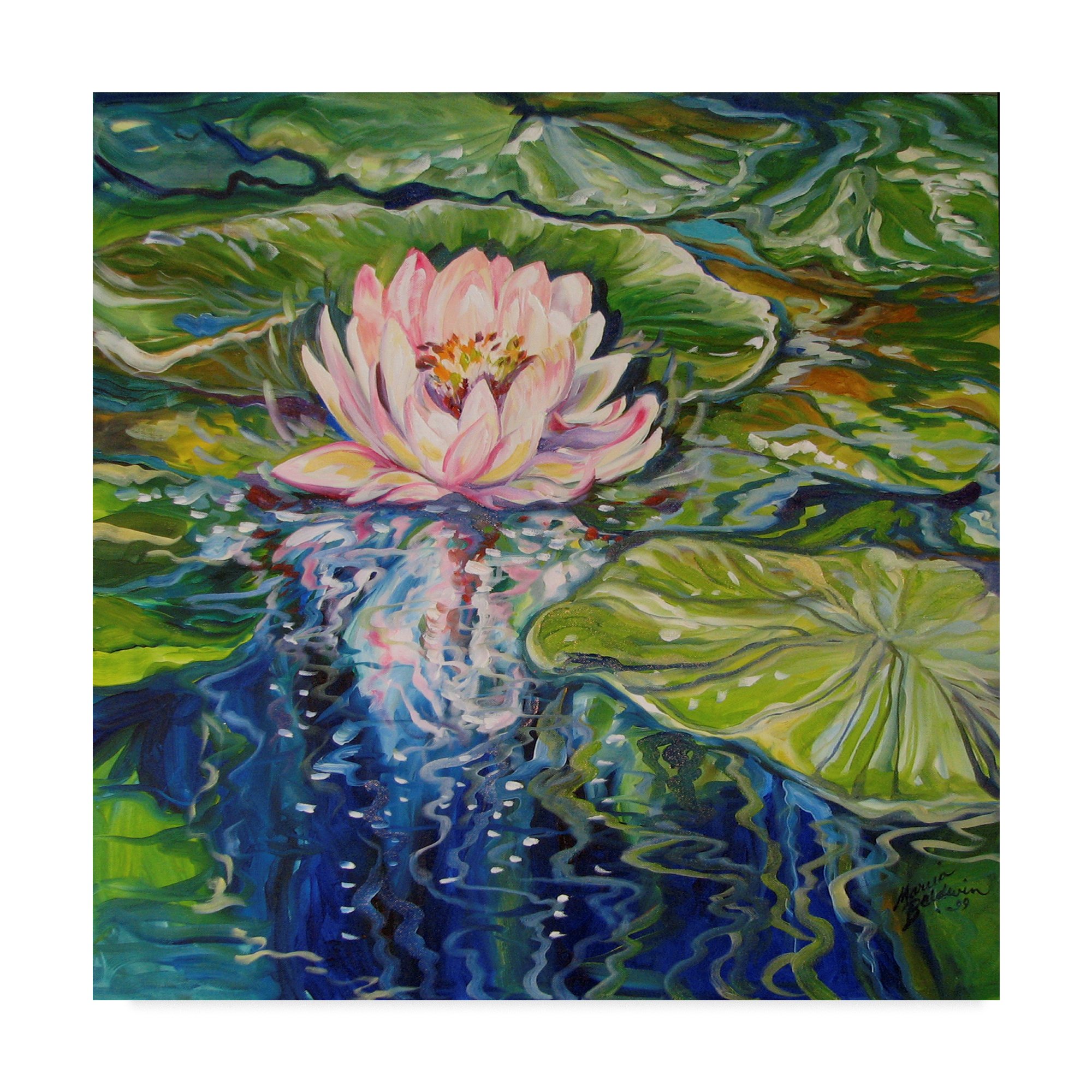 Trademark Fine Art Marcia Baldwin Multicolor Canvas Painting - Elegant Wall Decor for Living Room, Bedroom & Office | Perfect Gift for Art Lovers