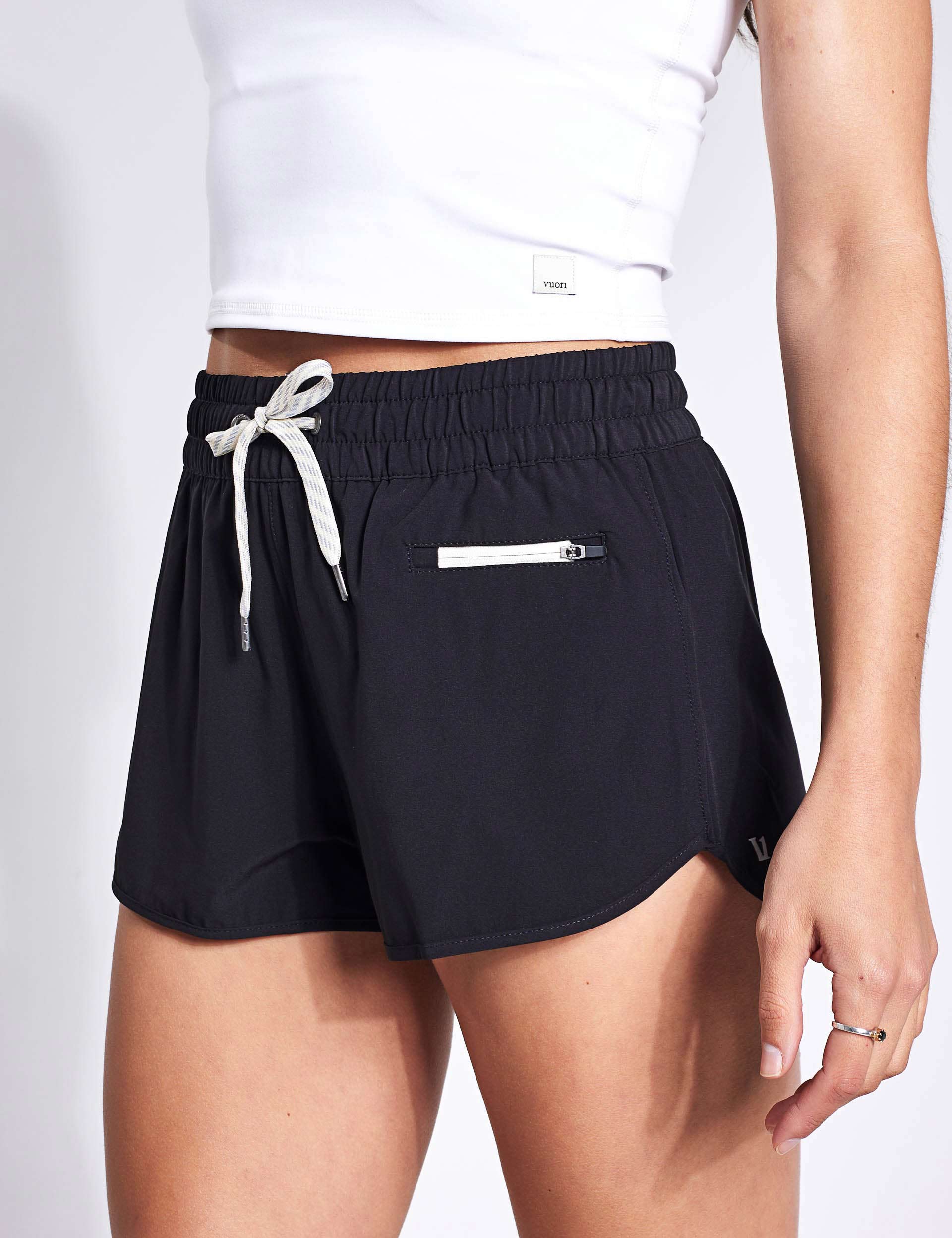 Clementine Short 2.0 - Black Women's Running Shorts for Gym, Yoga & Outdoor Workouts