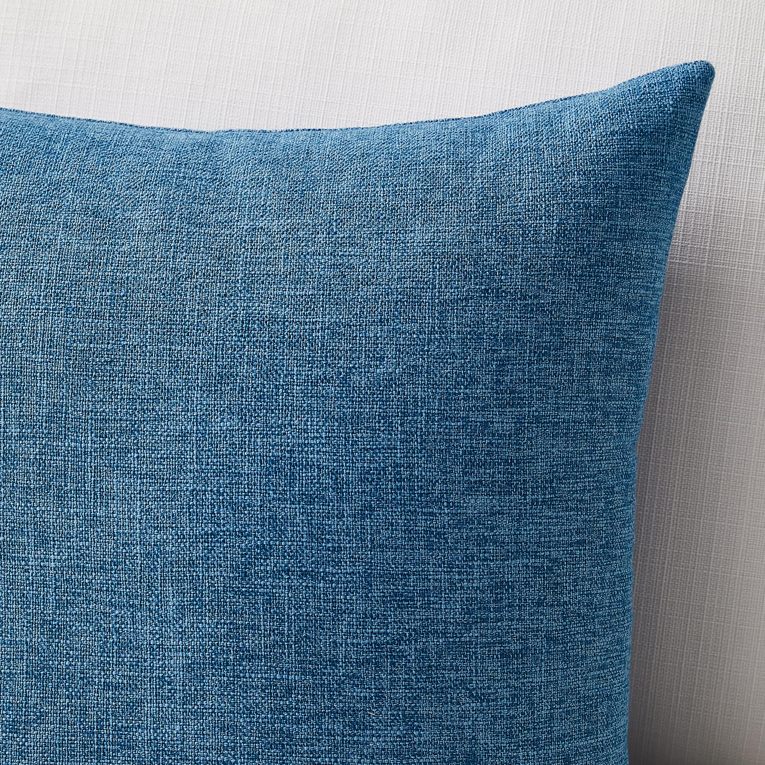 Meekio Set of 2 Blue Boho Farmhouse Pillow Covers 12x20 Inch - Linen Decorative Throw Pillow Cases for Sofa, Couch & Bed - Perfect for Living Room, Bedroom & Home Décor