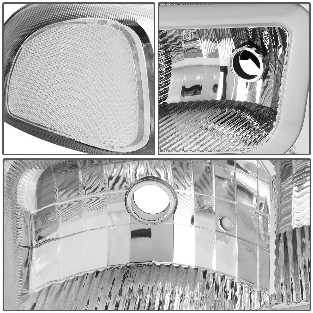 DNA MOTORING LED DRL Front Bumper Headlight Replacement for 99-06 GMC Sierra - Bright Daytime Running Lights for Enhanced Visibility & Style - Perfect for Off-Roading, Night Driving & Custom Truck Upgrades