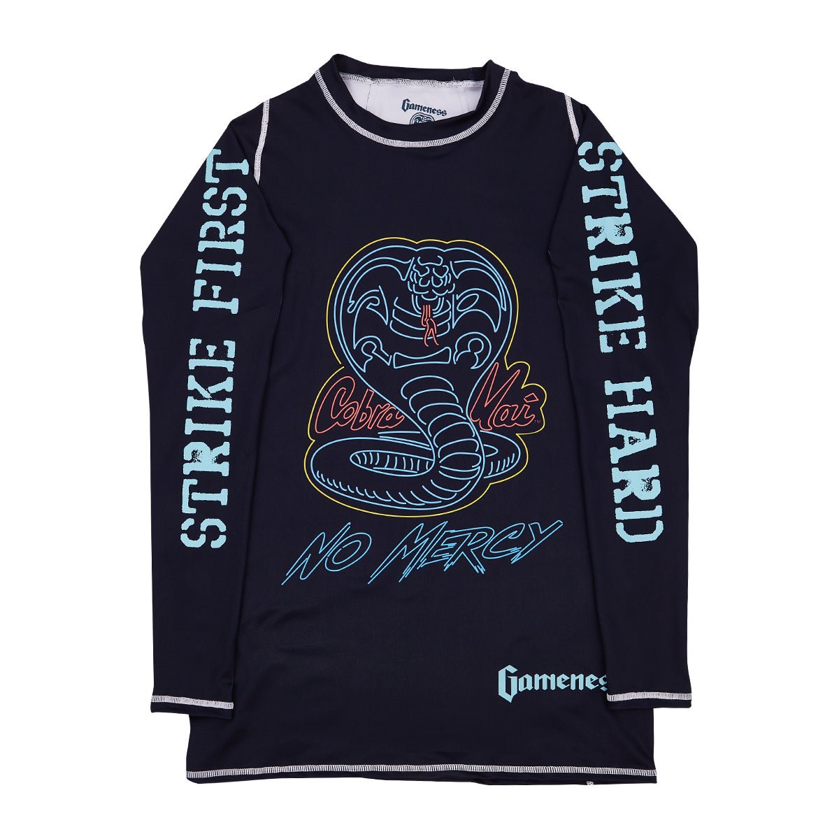 No Mercy Long Sleeve Rash Guard - UPF 50+ Sun Protection Swim Shirt for Men & Women - Perfect for Surfing, Swimming, Beach & Outdoor Activities