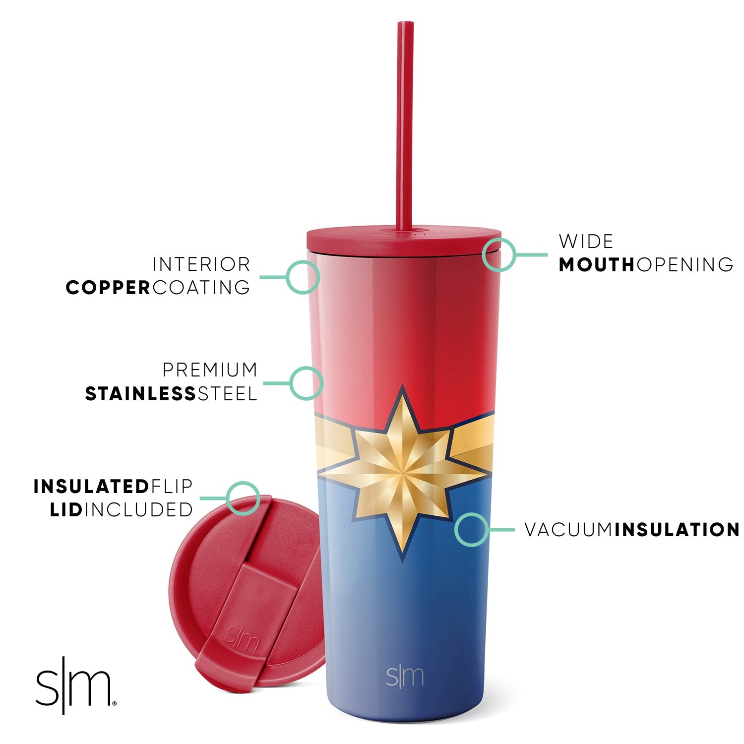 Marvel Classic Tumbler 20oz Stainless Steel Insulated Cup - Superhero Drinkware for Coffee, Tea & Cold Beverages | Perfect for Office, Gym & Outdoor Adventures
