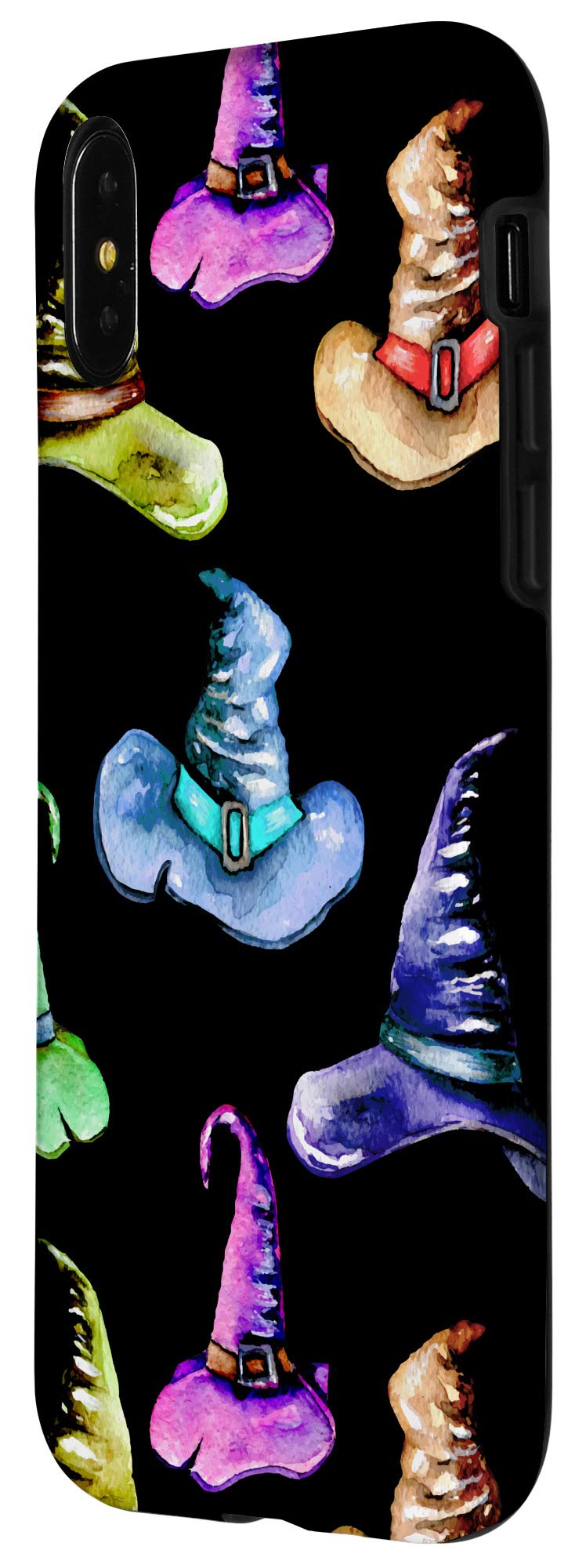 iPhone X/XS Scary Witch Hat Phone Case - Halloween Horror Protective Cover for iPhone 10/XS - Perfect for Halloween Parties, Trick or Treating & Spooky Events
