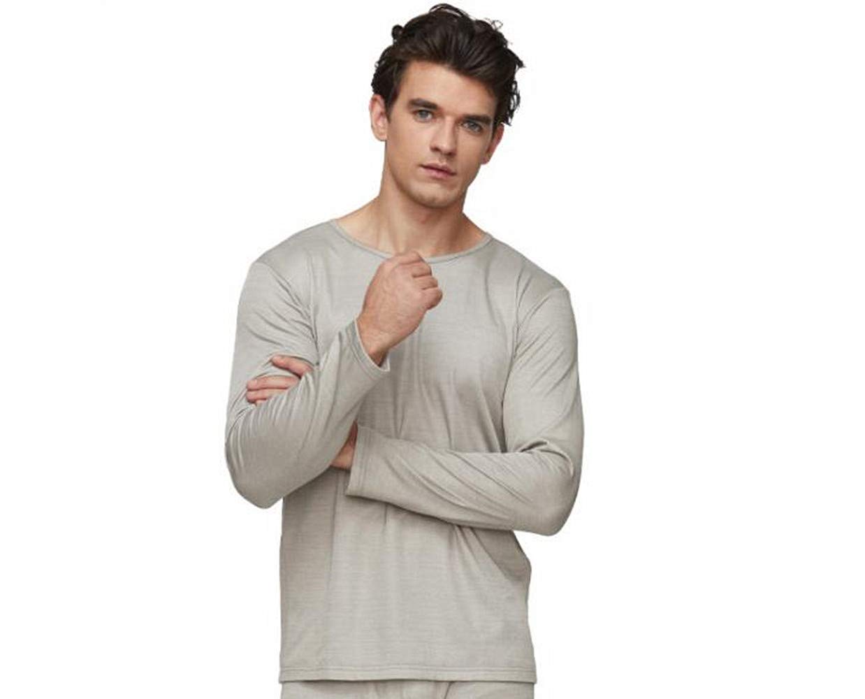 EMF Protection Silver Fiber Long Sleeve Shirt - Anti Radiation Clothing for Men & Women, EMI Shielding Underwear for Daily Wear, Work & Sleep