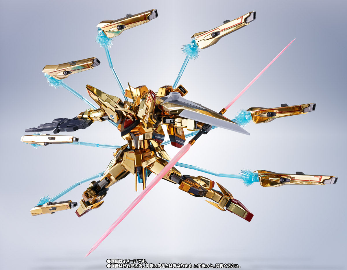 Bandai Metal Robot Spirits Gundam Seed Freedom ORB-01 Akatsuki Shiranui Unit Action Figure - High-Quality Collectible Model Kit for Anime Fans & Gundam Enthusiasts | Perfect for Display, Collection, and Role-Playing Battles