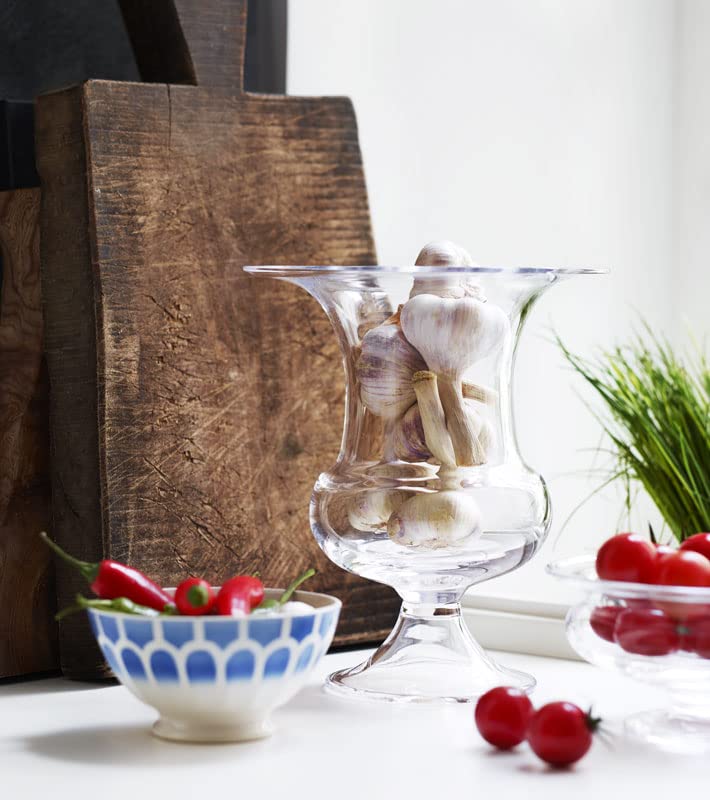 Clear Glass Vase 22.2x22.4x25.6 Inches - Modern Home Decor for Flowers, Centerpieces & Wedding Decorations