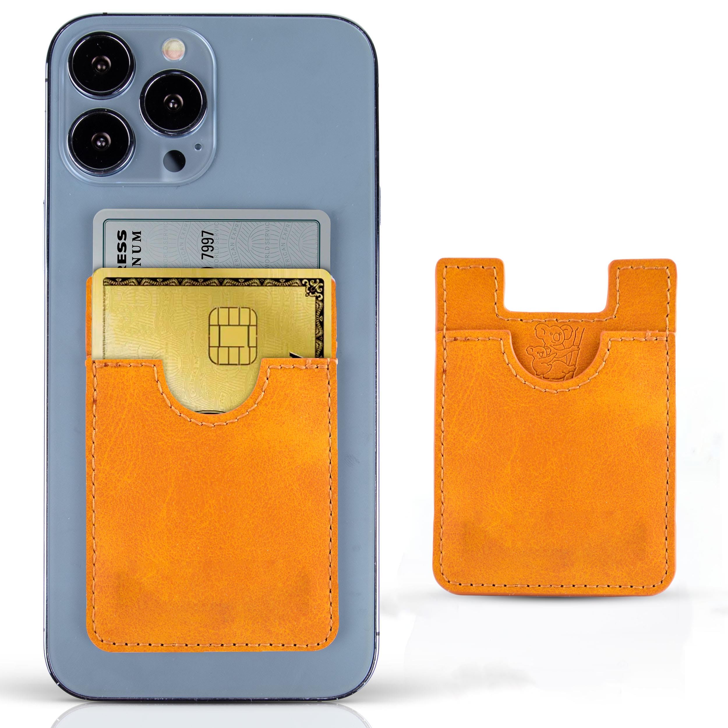 Alpha Delta Pi Sorority Leather Koala Pouch - Adhesive Phone Wallet for Girls - Perfect for Greek Life, Campus Events & Everyday Use