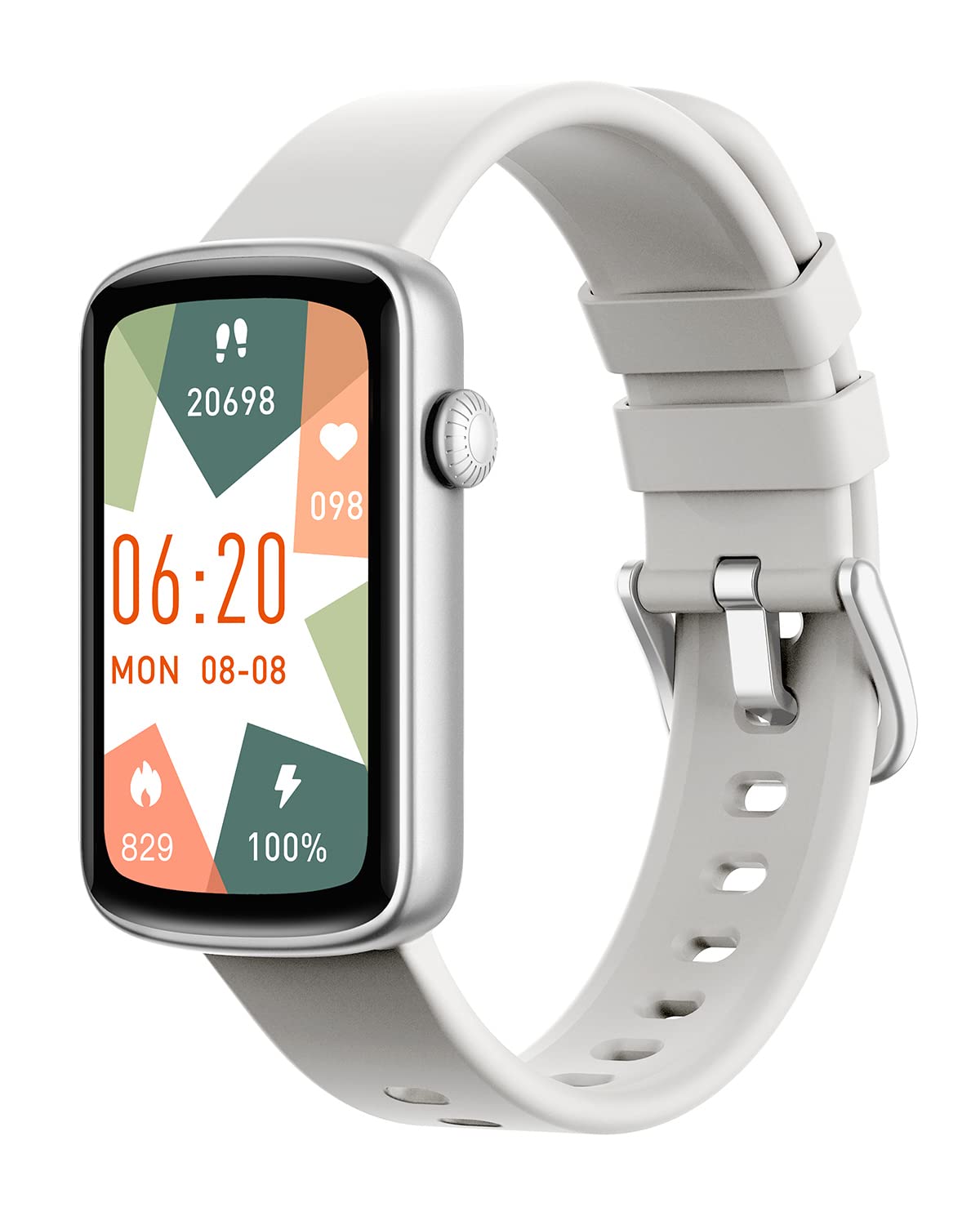 SHANG WING Smart Watch for Women - Fitness Tracker with Heart Rate Monitor, Blood Oxygen & Sleep Tracking, Pedometer, IP68 Waterproof, Compatible with Android & iOS - Perfect for Workouts, Running & Daily Activity Tracking