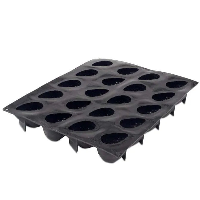 Pavoni 3D Silicone Mold - 20 Cavity Strawberry (Tuttifrutti Fragola) Shapes for Chocolate, Candy, Soap & Resin Crafts - Perfect for Baking, DIY & Home Decor