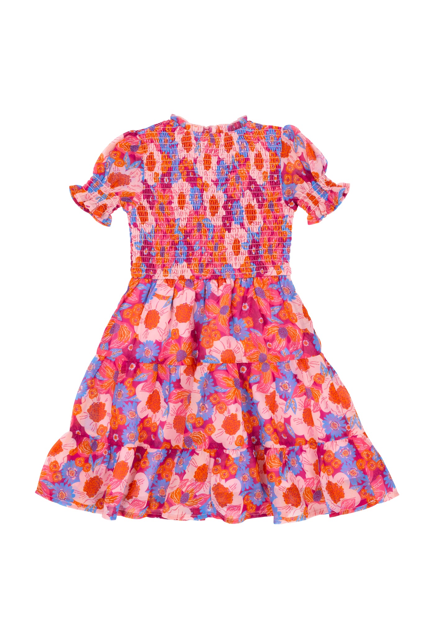 Mini Cordelia Dress in Pink Floral Print - Elegant Flowy Summer Dress for Women, Perfect for Beach Vacations, Garden Parties & Date Nights