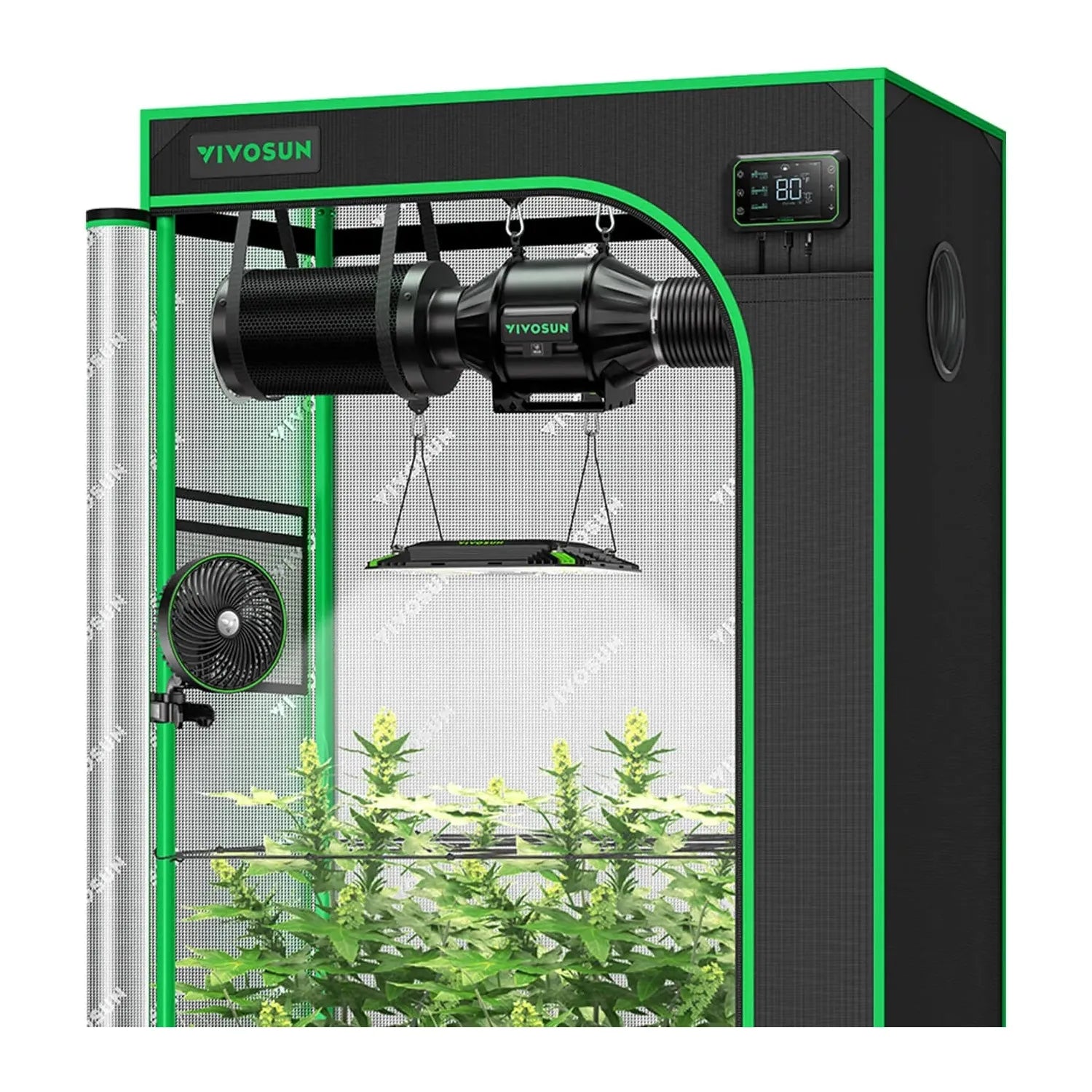 Vivosun Smart Grow Tent Kit Pro 2' x 3' | Indoor Hydroponic System for 2 Plants | Perfect for Home Gardening, Seed Starting & Plant Cultivation