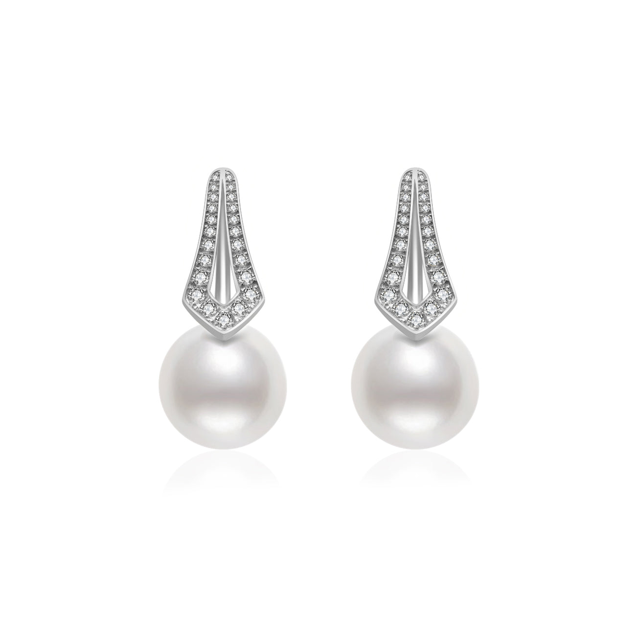 18K Solid Gold Edison Pearl Earrings for Women - Luxury Freshwater Pearl Stud Earrings, Hypoallergenic Jewelry Gift for Her - Perfect for Weddings, Parties & Special Occasions (KE00097)