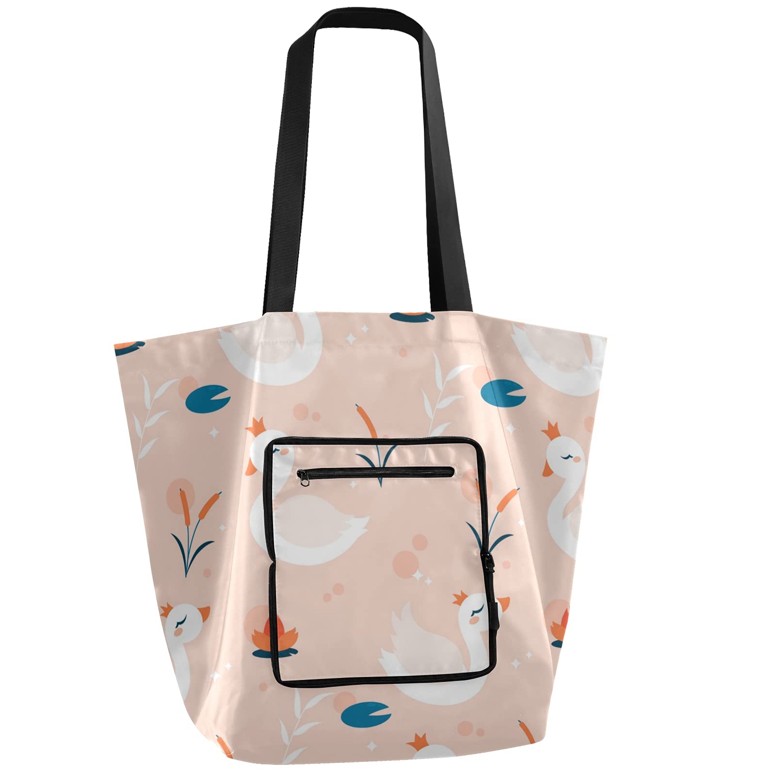 Cute Animals Waterproof Tote Bag for Women - Aesthetic Casual Shoulder Handbag - Sand Proof Beach Bag for Travel, Shopping & Outdoor Activities
