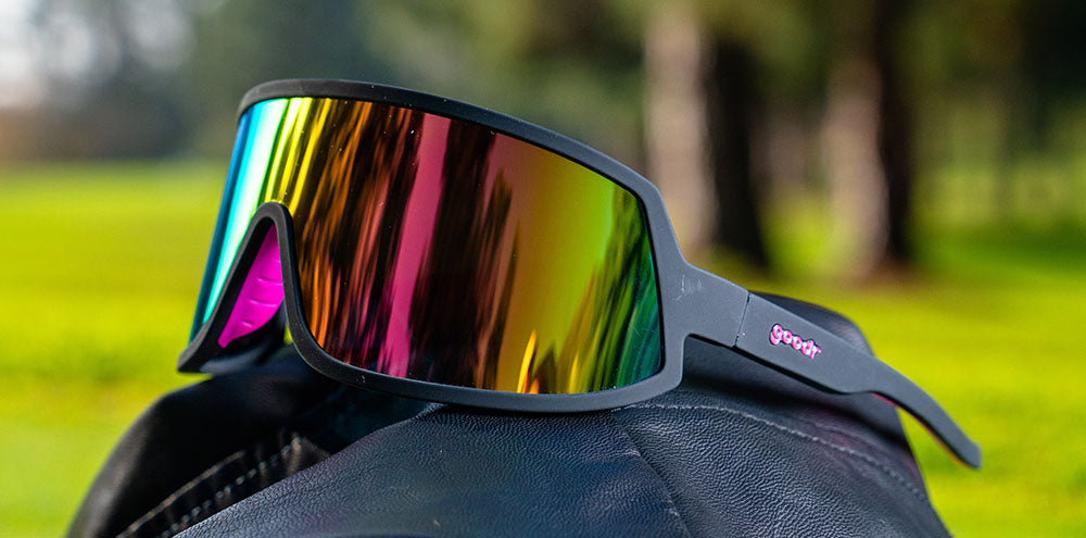 goodr Wrap G Sunglasses - Polarized UV Protection for Running, Cycling & Outdoor Sports | I Do My Own Stunts Edition
