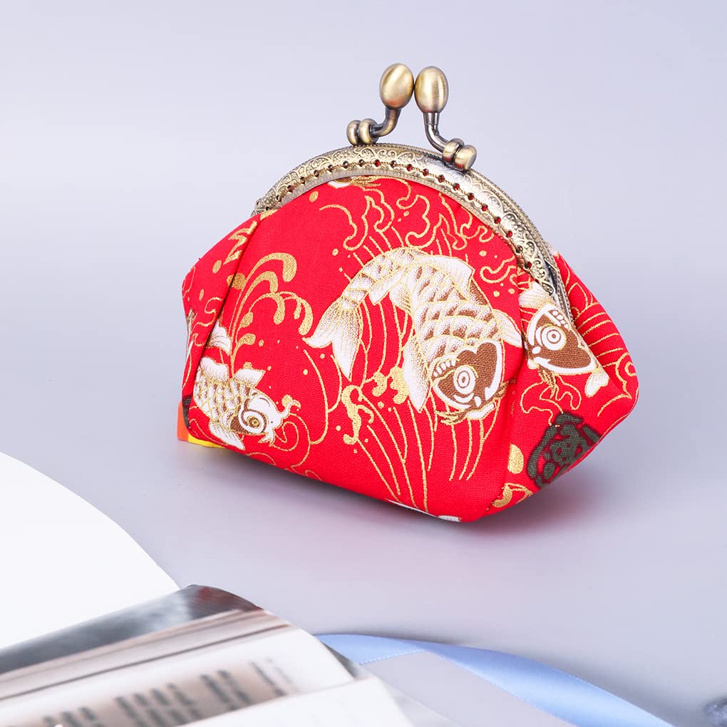 Vintage Oyachic Carp Coin Purse - Small Lucky Wallet for Women, Bulk Change Pouch & Clutch Bag - Perfect for Gifts, Travel, and Everyday Use