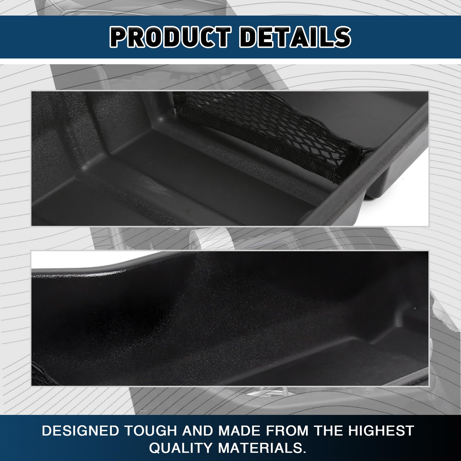 Underseat Storage Box for 2007-2019 Chevy Silverado & GMC Sierra 1500/2500HD/3500HD Crew Cab - Replacement for OEM #23183674 - Perfect for Truck Organization & Gear Storage
