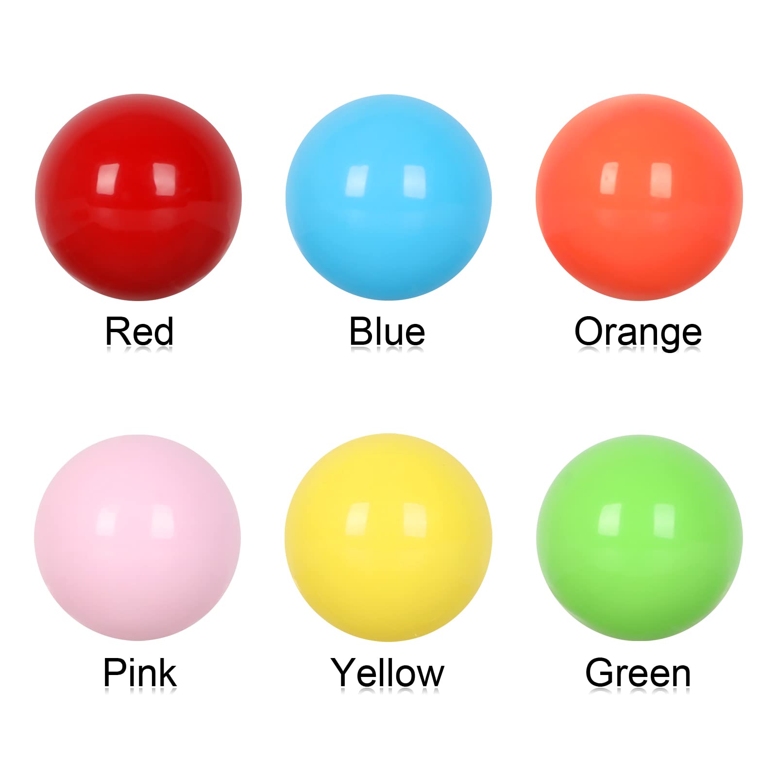 23mm Acrylic Marble Balls for Chinese Checkers, Aggravation, Wahoo & Board Games - 42PCS Replacement Game Balls for DIY Crafts & Home Decor - Perfect for Family Game Nights & Kids Activities