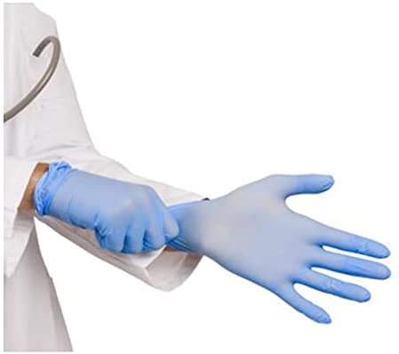 1000 Pack Disposable Nitrile Gloves - Powder Free, Latex Free, Synthetic Blend, Light Blue, Medium Size - Ideal for Medical, Cleaning, Food Handling & Industrial Use