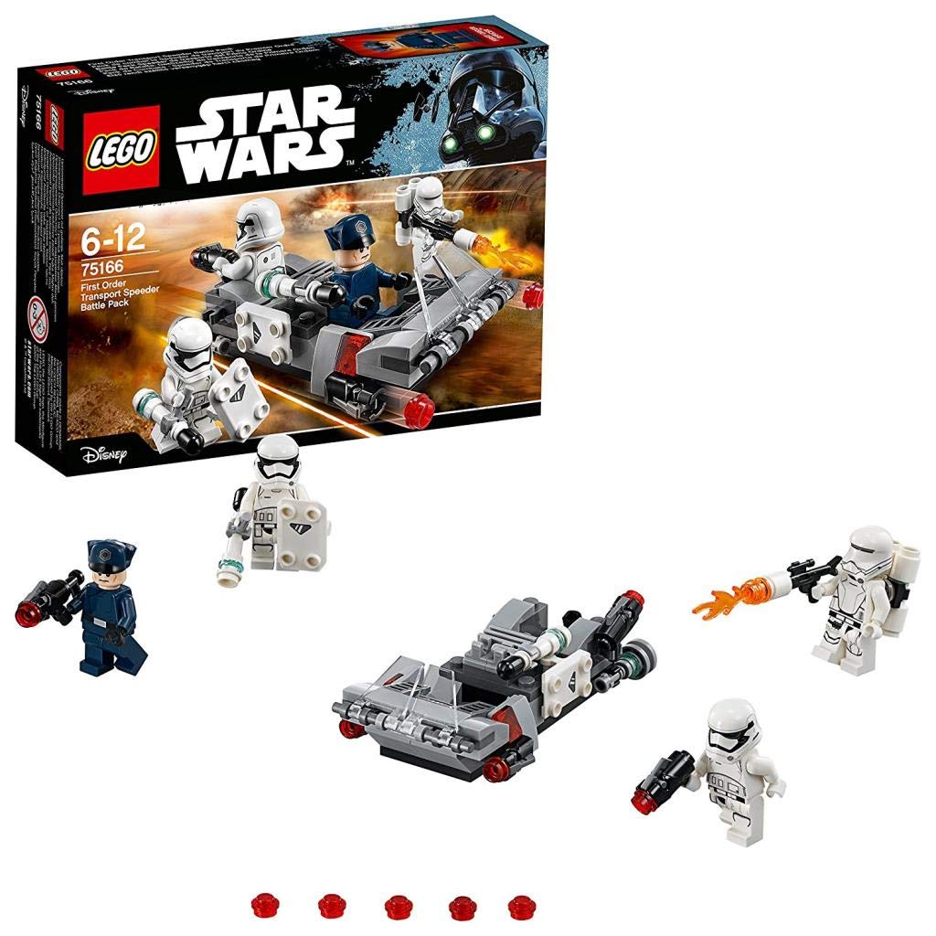 LEGO Star Wars First Order Battle Pack Transport Sled (75166) – Buildable Action Figure Set for Kids & Collectors – Perfect for Star Wars Themed Play & Display