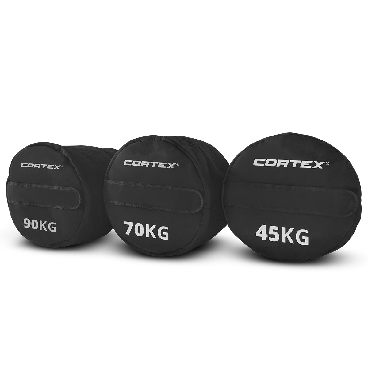 CORTEX Strongman Sandbag Full Set (45kg, 70kg, 90kg) - Heavy Duty Training Equipment for CrossFit, Strength Workouts & Home Gym Fitness