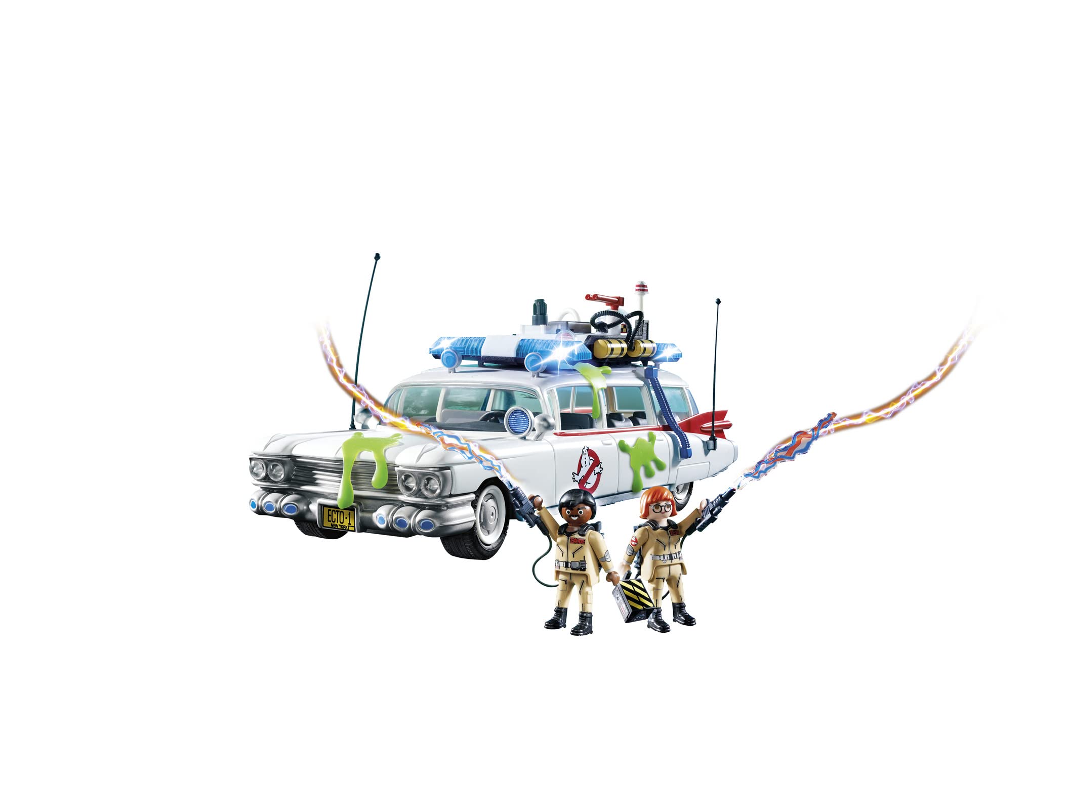 PLAYMOBIL Ghostbusters 9220 Ecto-1 with Light & Sound Module | Collectible Toy Car for Kids Ages 6+ | Perfect for Pretend Play, Birthday Gifts & Ghostbusters Fans