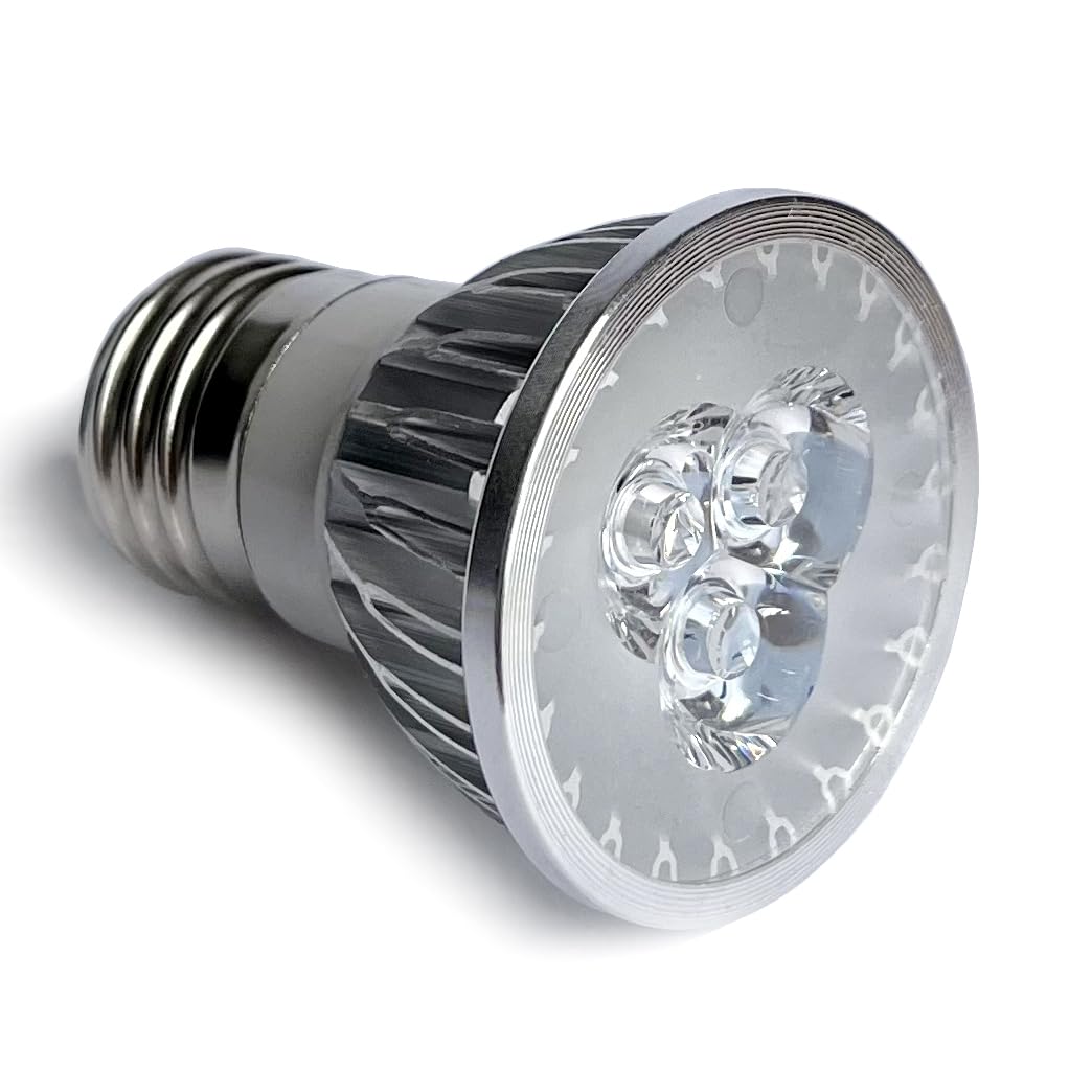 940nm IR Illuminator Bulb - E26/E27 Infrared Spotlight with 9W (3x3W LED) for Enhanced Night Vision | 45° Beam Angle for CCTV & Security Cameras | Perfect for Home Surveillance, Backyard Monitoring & Nighttime Security (940nm Wavelength)