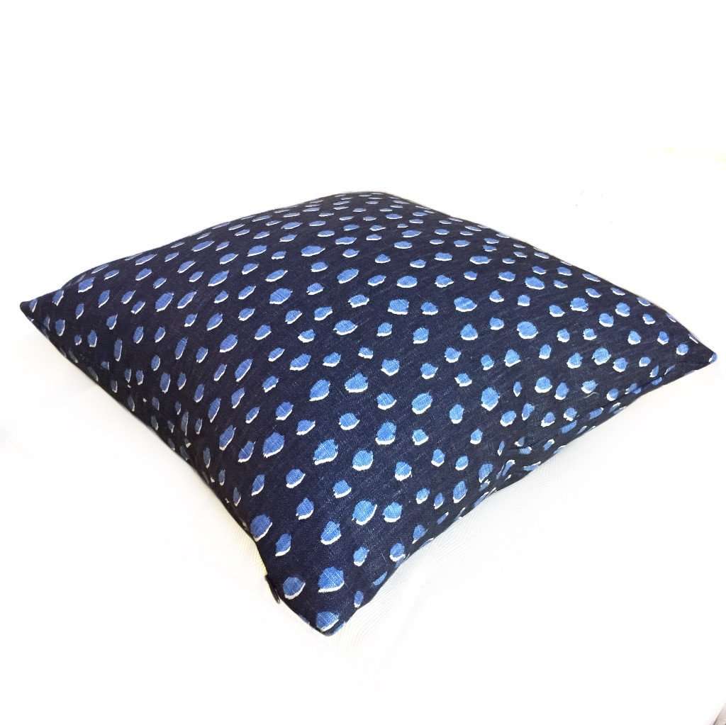 Kravet Kate Spade Fauna Navy Blue Animal Print Small Dots Decorative Pillow Cover - Perfect for Living Room Sofa, Bedroom Decor & Home Accents