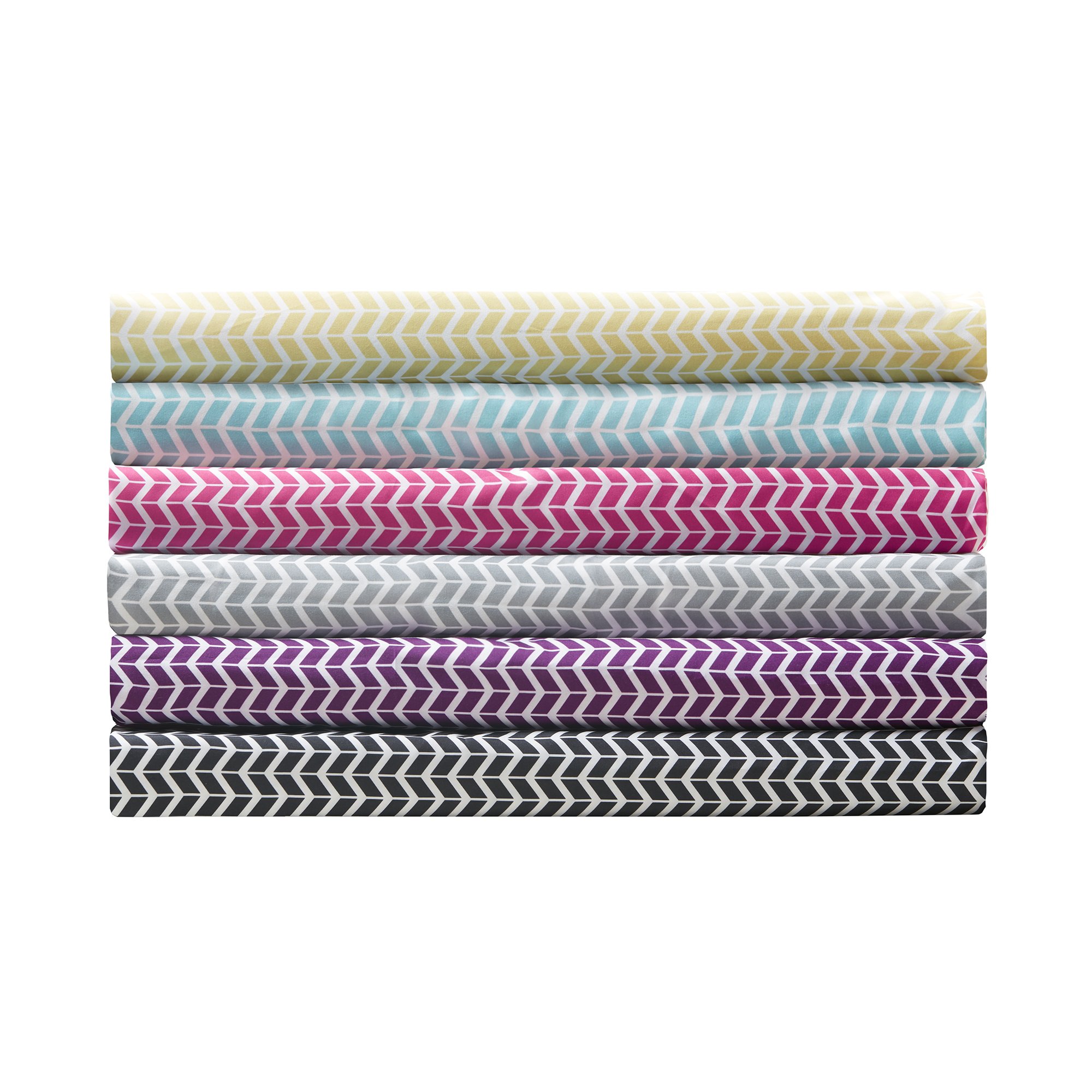 Intelligent Design Microfiber Bed Sheet Set - Wrinkle Resistant, Ultra Soft with 12